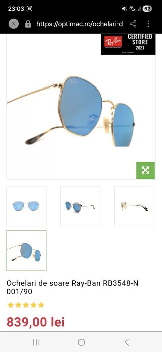 Ochelari de soare Ray-Ban  Noi