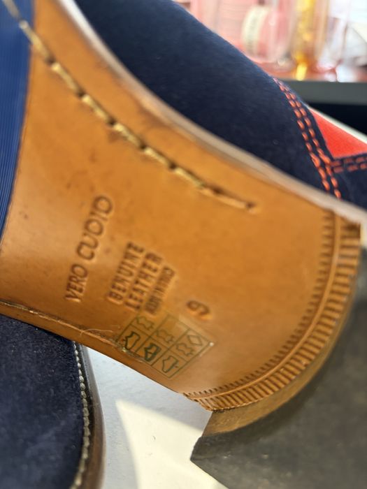 Официални боти -син велур 43