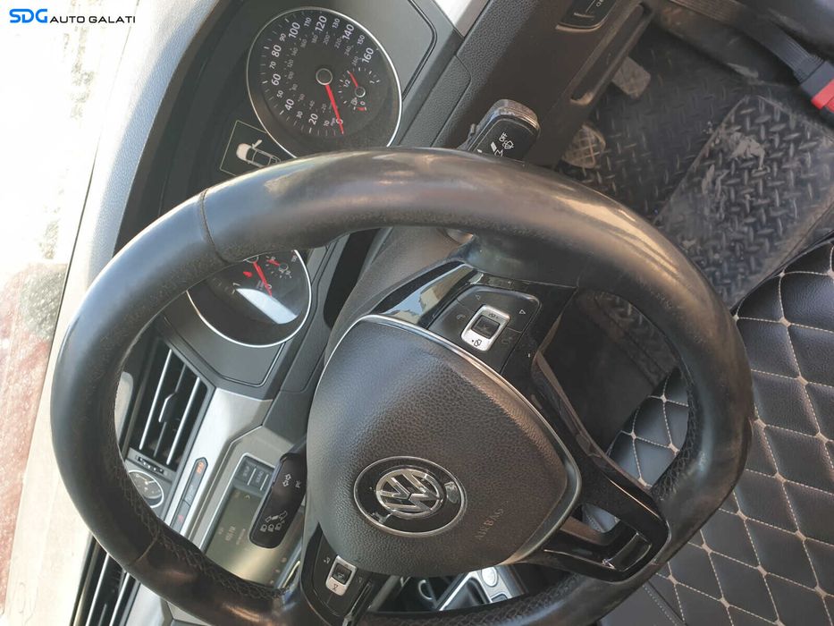 Volan Piele 3 Spite cu Comenzi Fara Airbag cu Uzura Volkswagen Passat B8 2014 - 2023 [C3945]