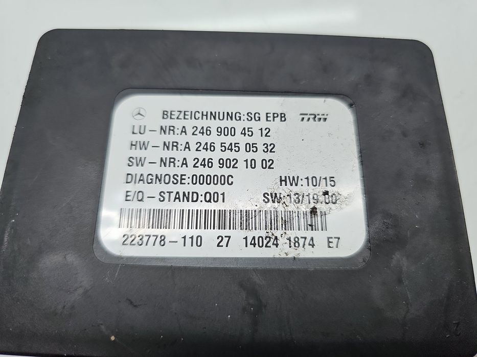 Calculator frana de mana Mercedes Clasa A (W176) [Fabr 2012-2018] A246