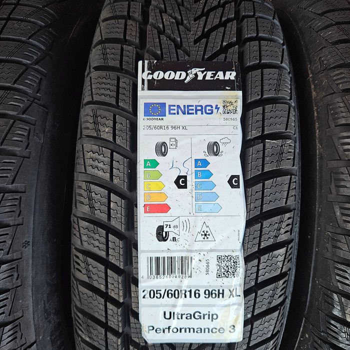 4 Нови зимни гуми 205/60R16 Goodyear UltraGrip Performance 3 XL 96H