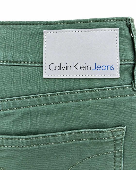 Blugi Calvin Klein Jeans Ultimate Skinny verde olive | Mărimea (M)