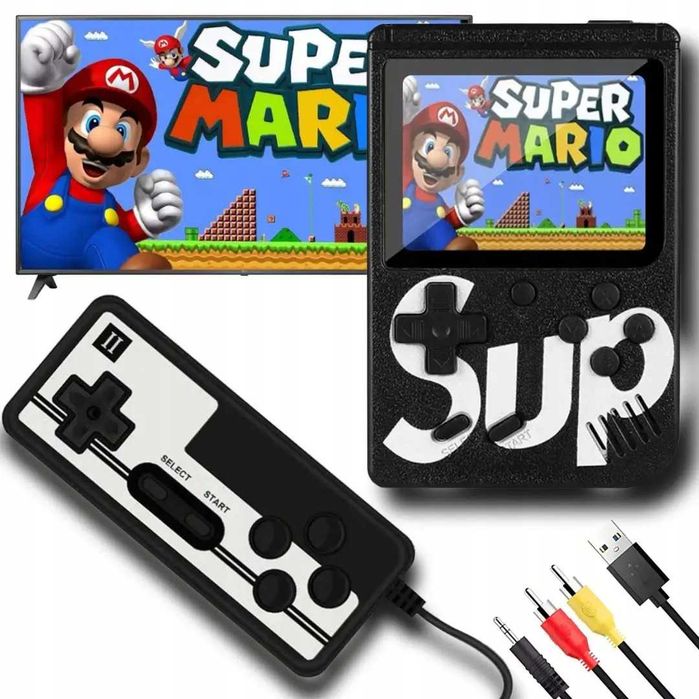 Consola portabila 400 jocuri LCD conectare TV controller 2 jucatori