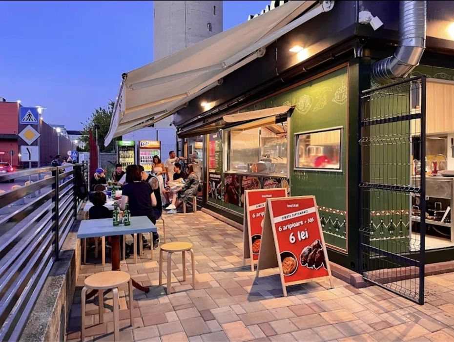 Vand container fast-food