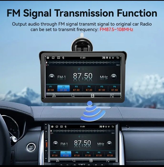 Car player montare parbriz