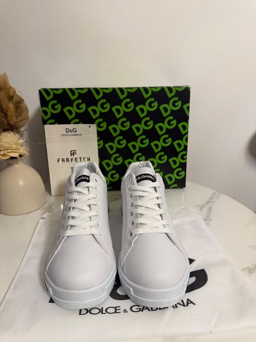 Adidasi Dolce Gabbana full white