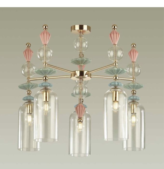 Люстра Odeon Light Е14, кол-во ламп: 5 шт
