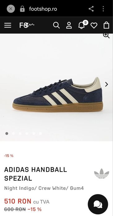 Vand Adidas marimea 41, talpa este 25,5 cm