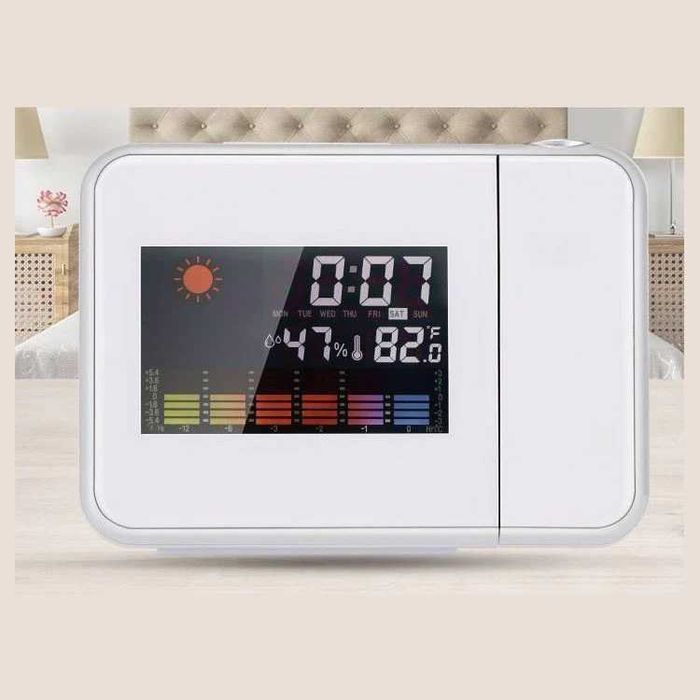 Statie meteo digitala cu ceas, calendar, proiector laser, display