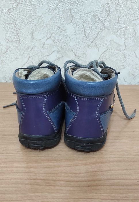 Ботинки теплые кожаные ортопедические