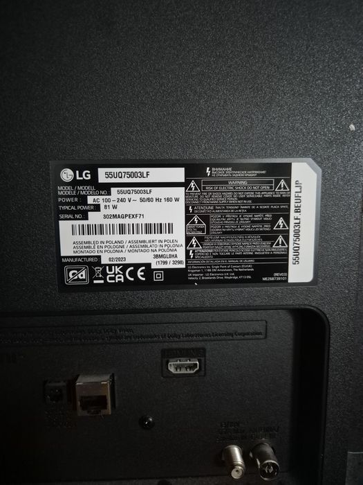 LG 55UQ75003LF ECRAN SPART+ telecomanda Magic Remote