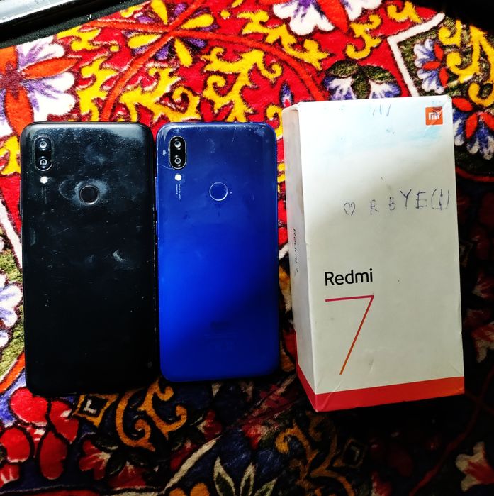 Redmi 7 bor, 64 xotira, rasmda ikkta telni xam bervoraman