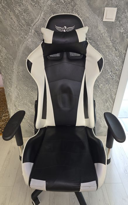 Scaun de gaming alb