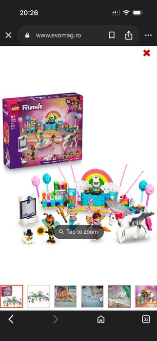 LEGO® Friends - Bal mascat cu unicornul si zana 42661, 261 piese