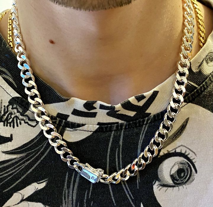 Lant cuban, 71g, 50cm, SS 904L + HQ plating.