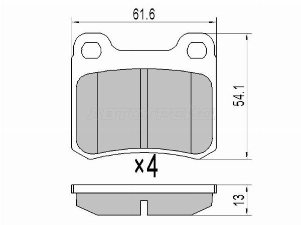 Колодки тормозные задние Mercedes-benz E200