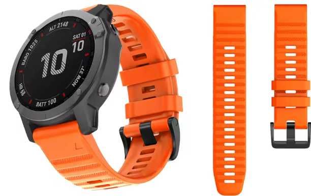 Силиконова каишка за часовник Garmin Fenix 5S/ 6S/ 7S/ 8  - 3 броя