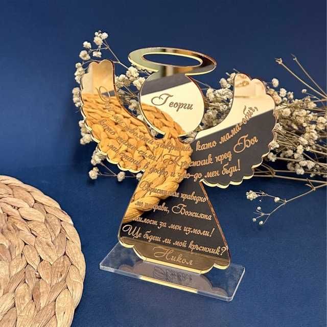 Свето Кръщение Покани за Кръстници, Покана Кръстница, Покана Кръстник