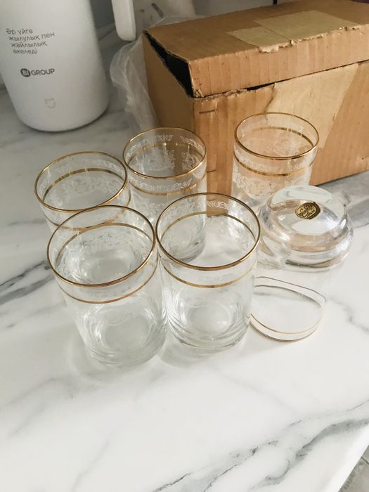 Продам новые стаканы из Богемского стекла