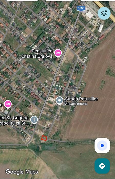 Teren intravilan de vânzare -  594 mp - Preajba - Malu Mare 53.000€.
