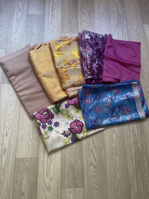 Ткани отрезы разные