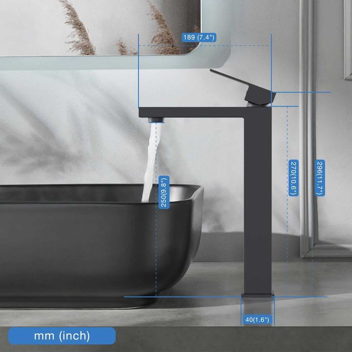 Baterie de baie  înălțimea  de 250 mm