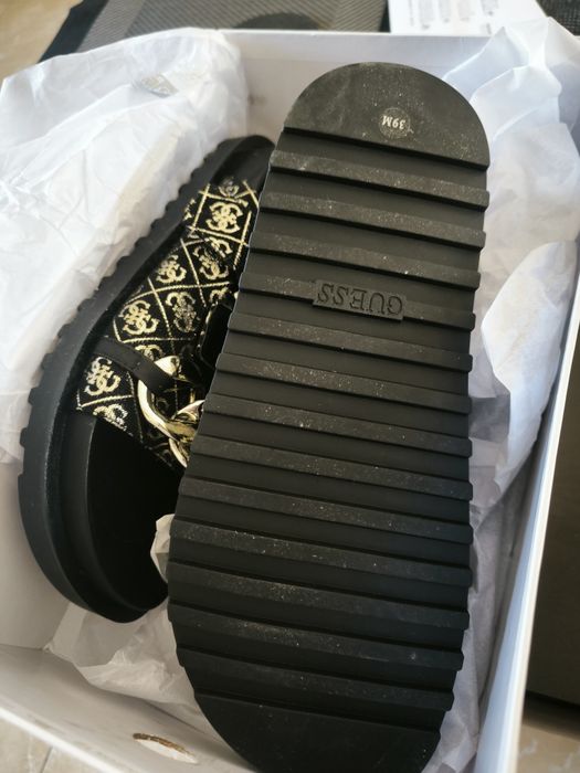 Șlapi saboți Guess Fatema Black 39