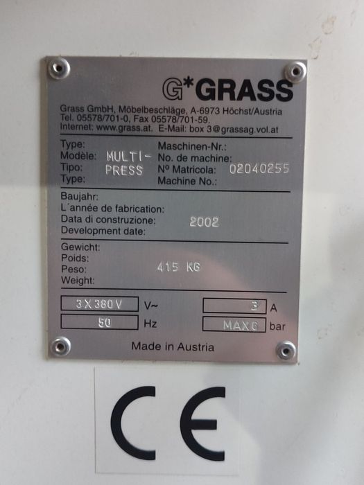 Многошпинделна Машина  Grass Multi Press