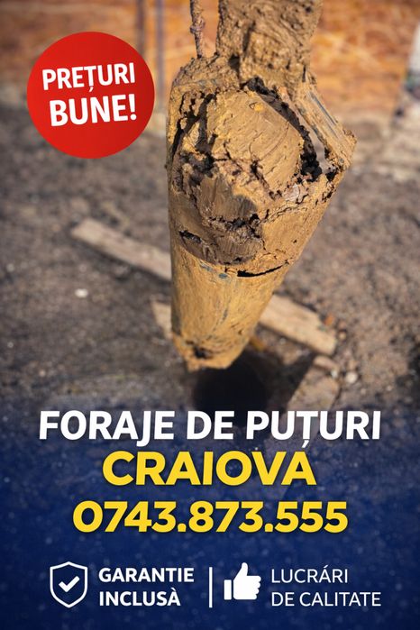Foraje puturi,fantani Craiova  Dolj Mehedinți Vâlcea Olt Ghindeni
