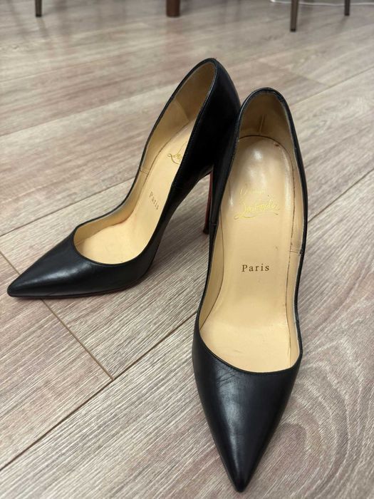 Vand pantofi originali Christian Louboutin Black 12 cm toc