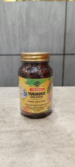 Solgar standardized turmeric root extract 60 vegetable capsules