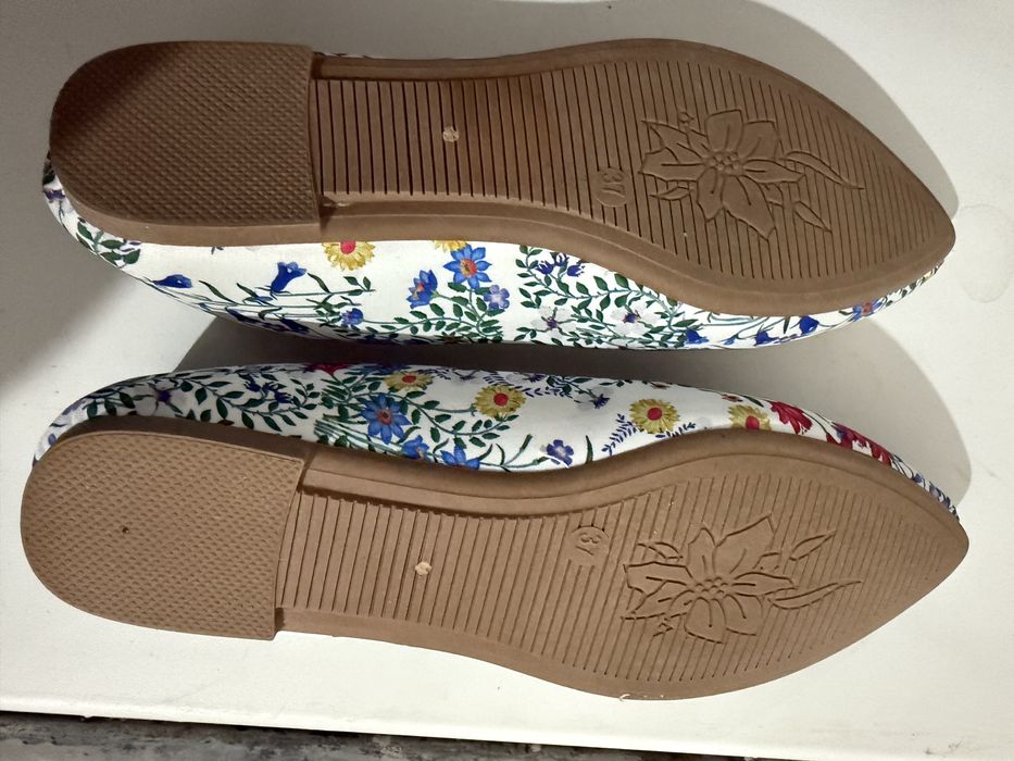 Летние цветочные  балетки