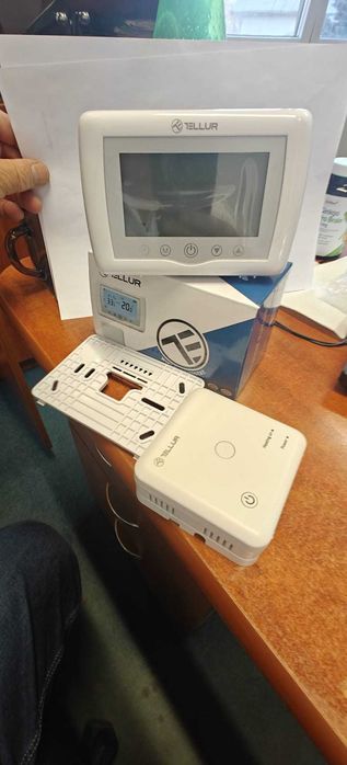 Termostat Smart Tellur WiFi, pentru centrala cu Gaz