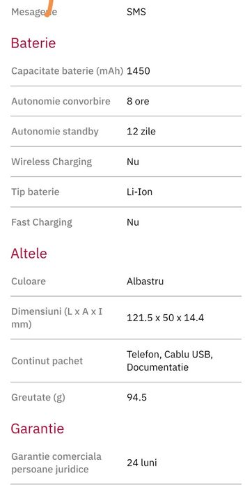 Telefon Nokia 110 4g nou Vodafone