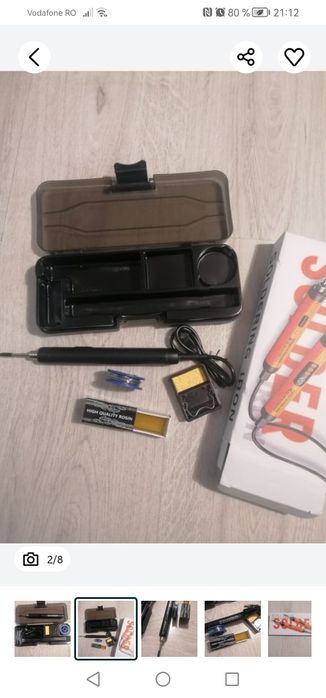 Pistol de lipit USB sau baterie, cu temperatura reglabila în 3 trepte