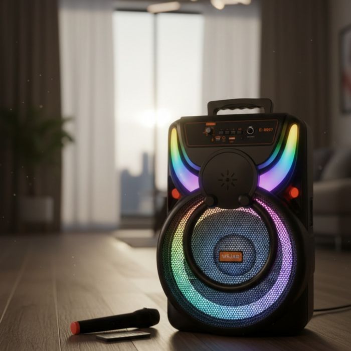 Преносима акумулаторна тонколона -8.5 инча  Bluetooth караоке