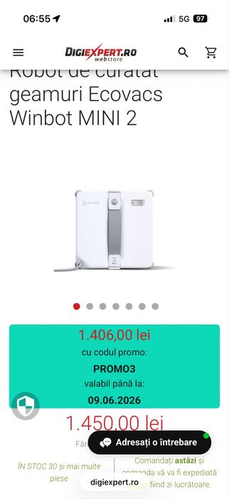 Roboti curatare geamuri Ecovacs Winbot W2 Pro Omni & Ecovacs Winbot Mini 2 • NOI / SIGILATI •