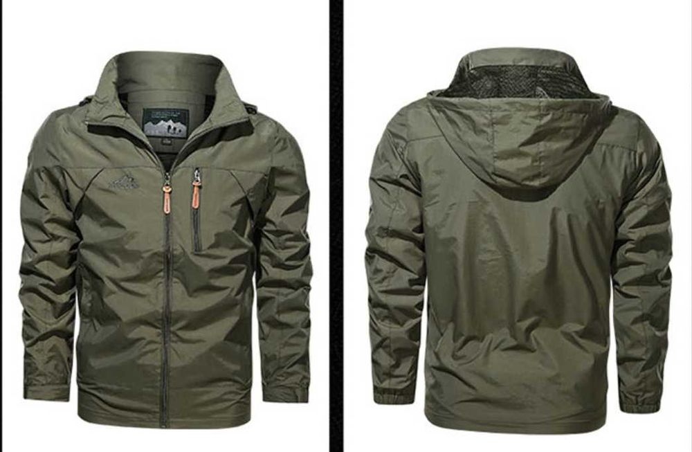 Новые мужские куртки с капюшоном водоветрозащитные р.50 - 60 до 120 кг