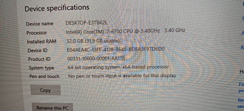 Calculator i7 32 gb ddr4,ssd