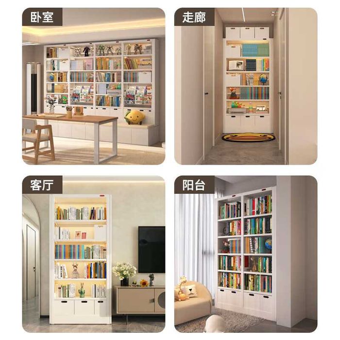 Стеллаж для книг / гостинная / многоярусный / легко собирается