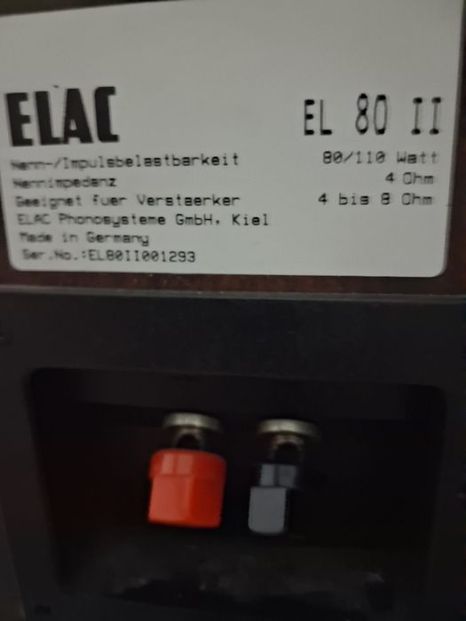 Boxe pasive Elac EL 80 II și Magnat monitor 990