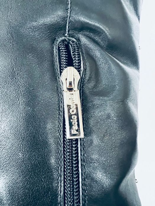 Ботфорты зимние кажаные