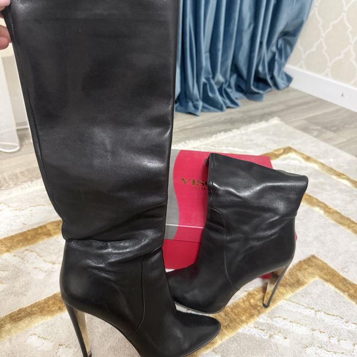 Сапоги кожанные