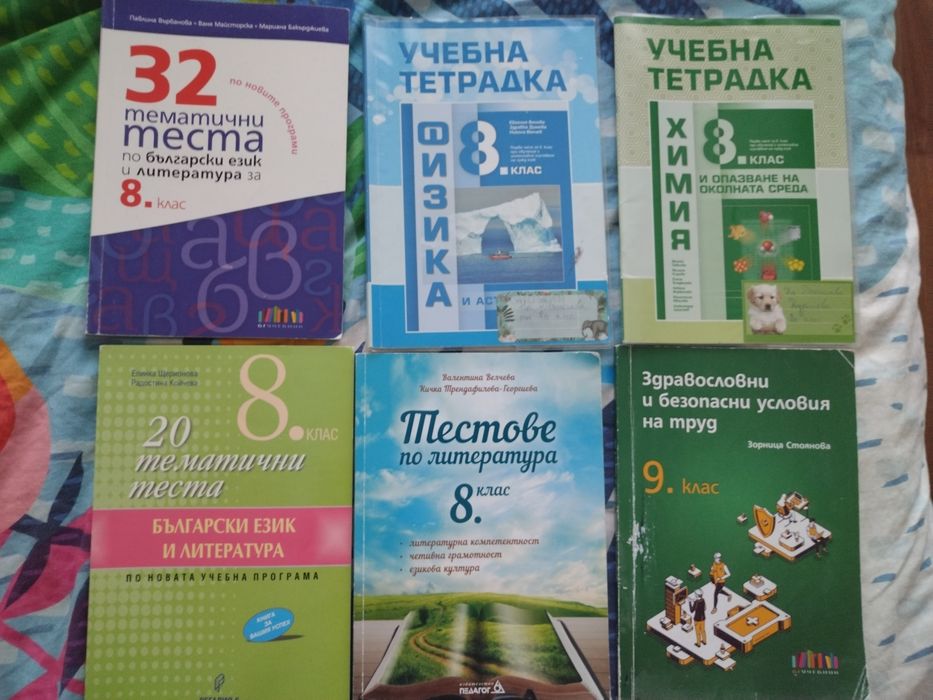 Помагала за  8 клас
