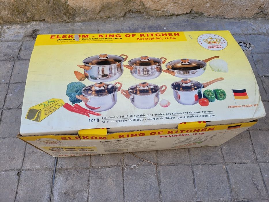 Комплект тенджери 12 части