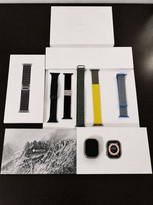 Apple watch ultra 49mm Titanium Green Alpine Loop S