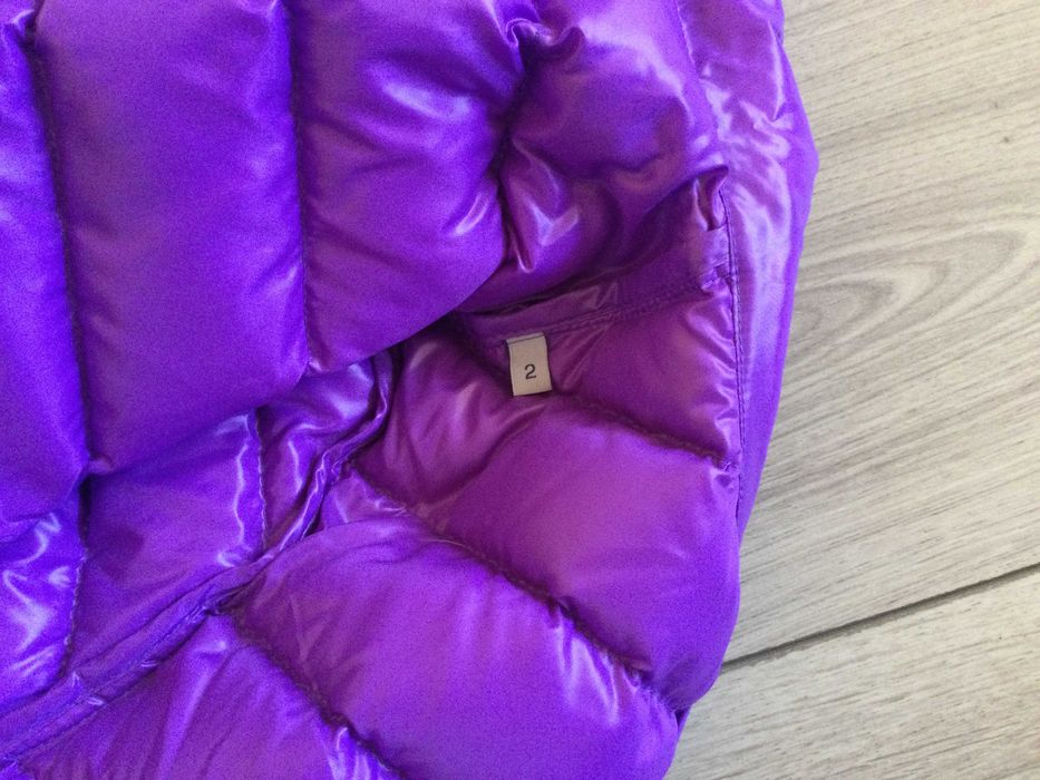 НОВО дамско лилаво / виолетово пухено яке MONCLER размер 2 / M