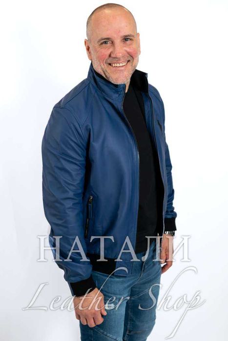 Кожен бомбър Бисер