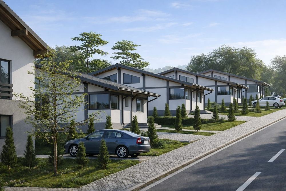 Case Noi Single De Vanzare Pe Un Nivel, In Livezeni Cu Teren De 700mp