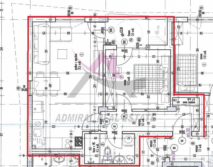 Продава се Двустаен апартамент в Варна, Левски - 68 кв.м за 2059 €/кв.м - Снимка #2